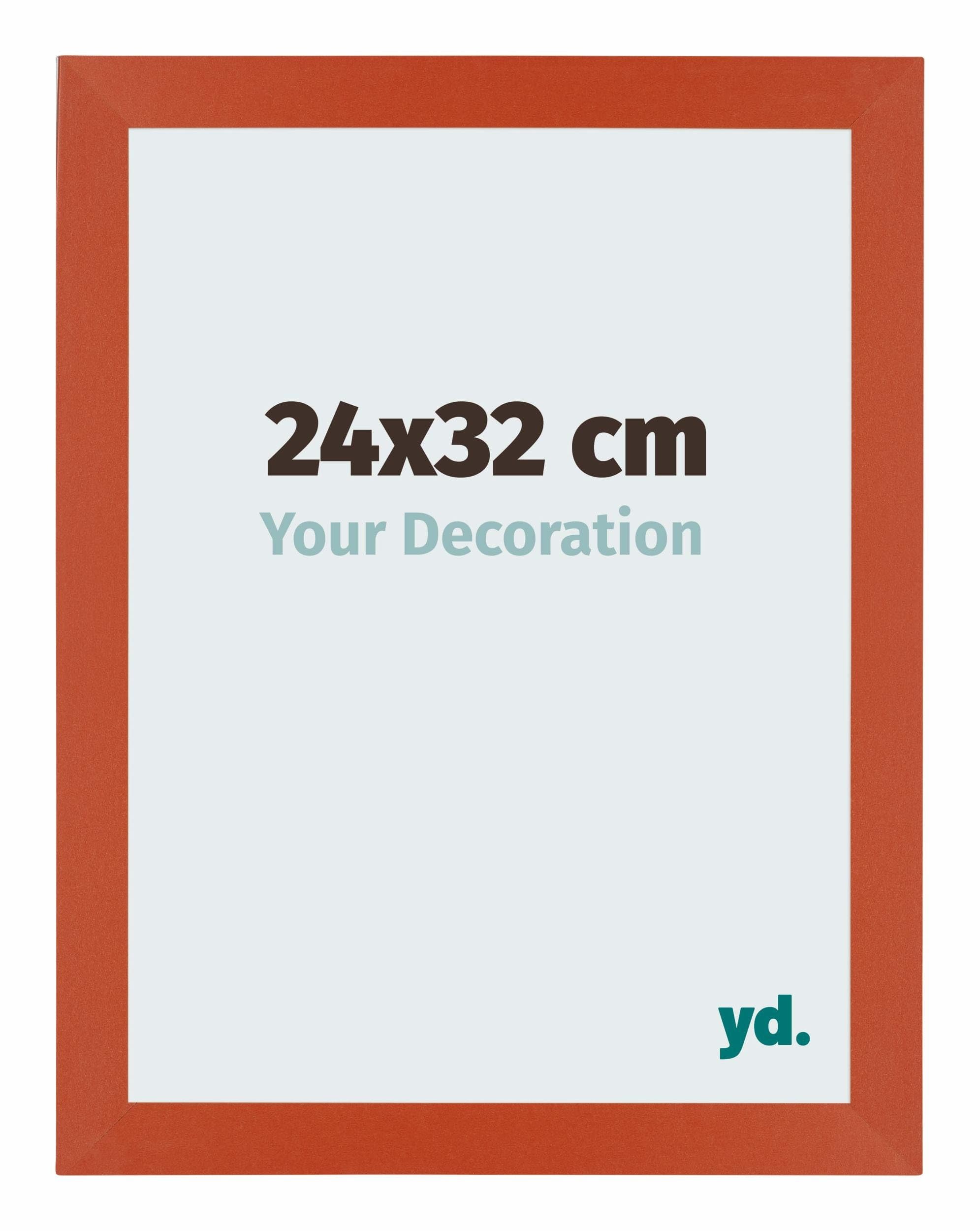 Your Decoration - Picture Frame 24x32 cm - Orange - Decorative Wall Frame in MDF with Antireflection - Frame 24x32 - Mura