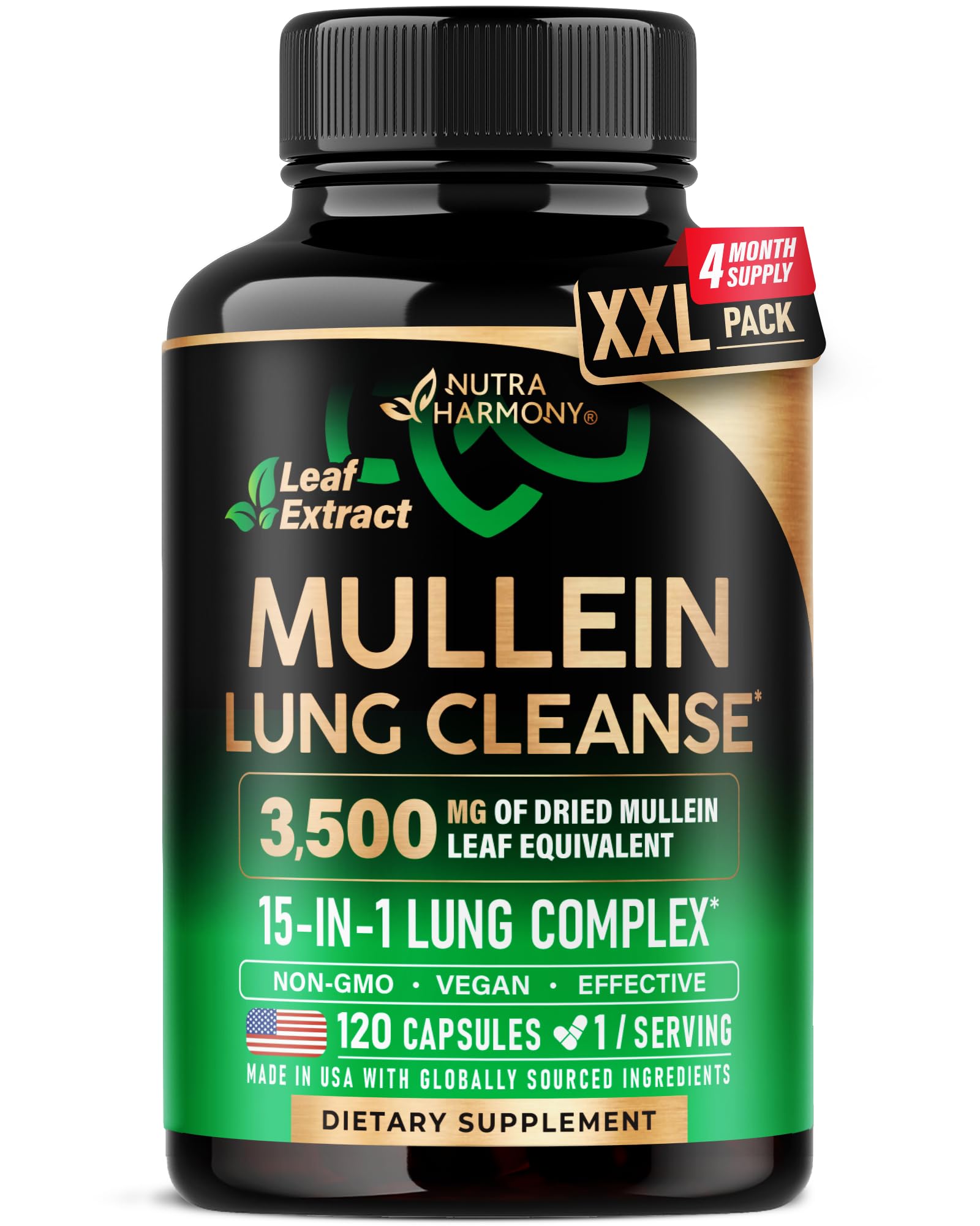 Mullein Leaf Extract 15-in-1 Lung Support & Cleanse