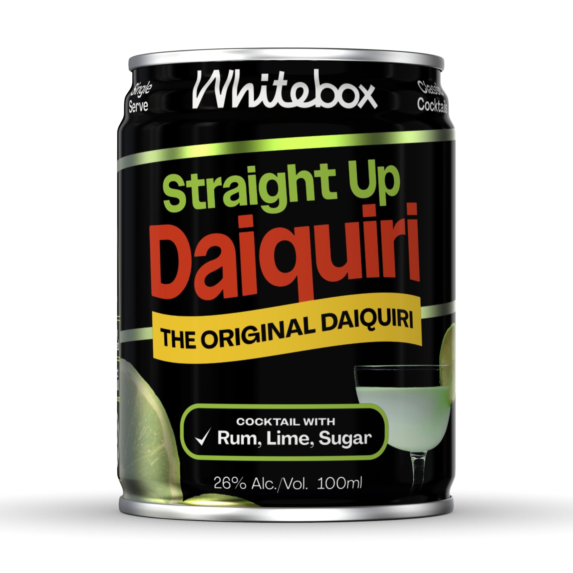 WHITEBOX COCKTAILS Ready to Drink Straight Up Daiquiri, 1 x 100ml Can