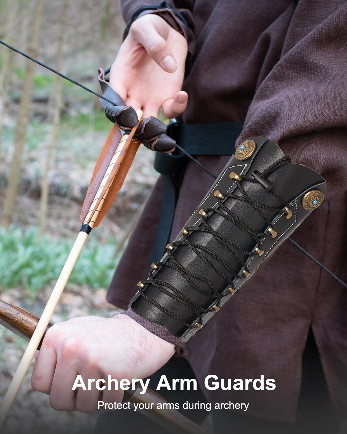 1pc Garde-bras Léger Et Confortable Pour Le Tir À L'arc, Pad Avant-bras Réglable