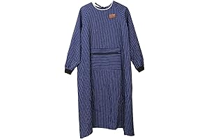 Cotton Long Sleeve Apron for Cleaning, Works Long Sleeves Apron