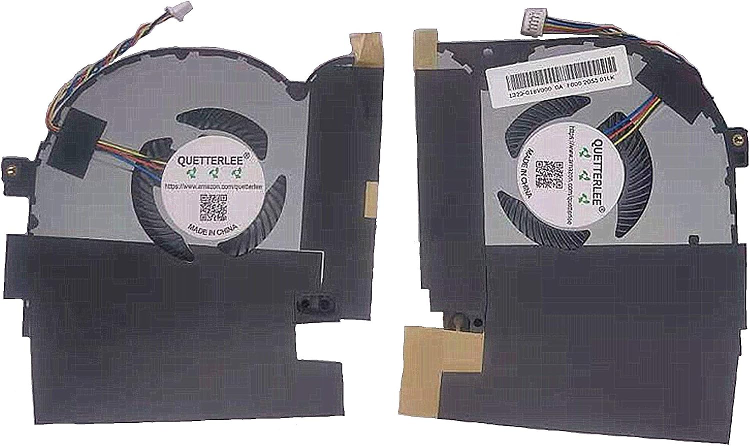 Replacement New Laptop CPU and GPU Cooling Fan for Dell Alienware M15 R1 M17 AWM17-7219SLV-PUS 2019 Series DFS5K223052830 FLF5 and DFS5K221153710 FLF3