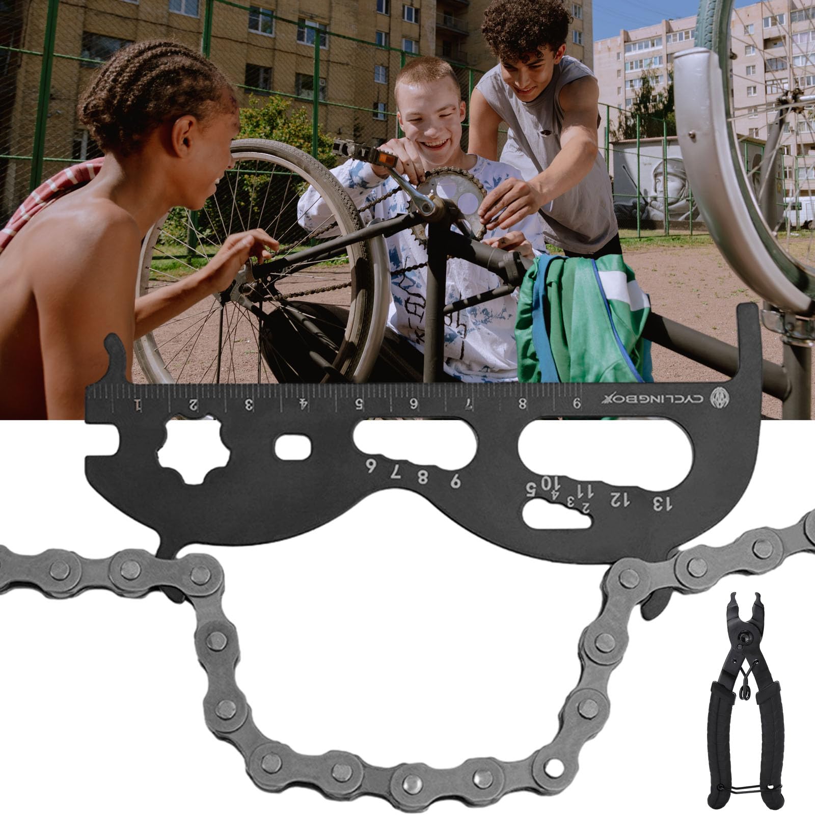 Outils De Chaîne De Vélo, Ensemble De 15 Pièces De Chaînes De Vélo