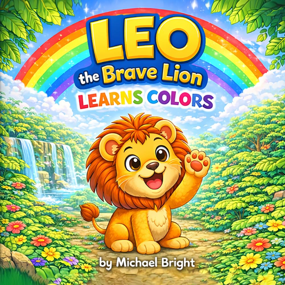 Leo the Brave Lion Learns Colors: A Fun Color Learning Book for Toddlers Ages 1–5