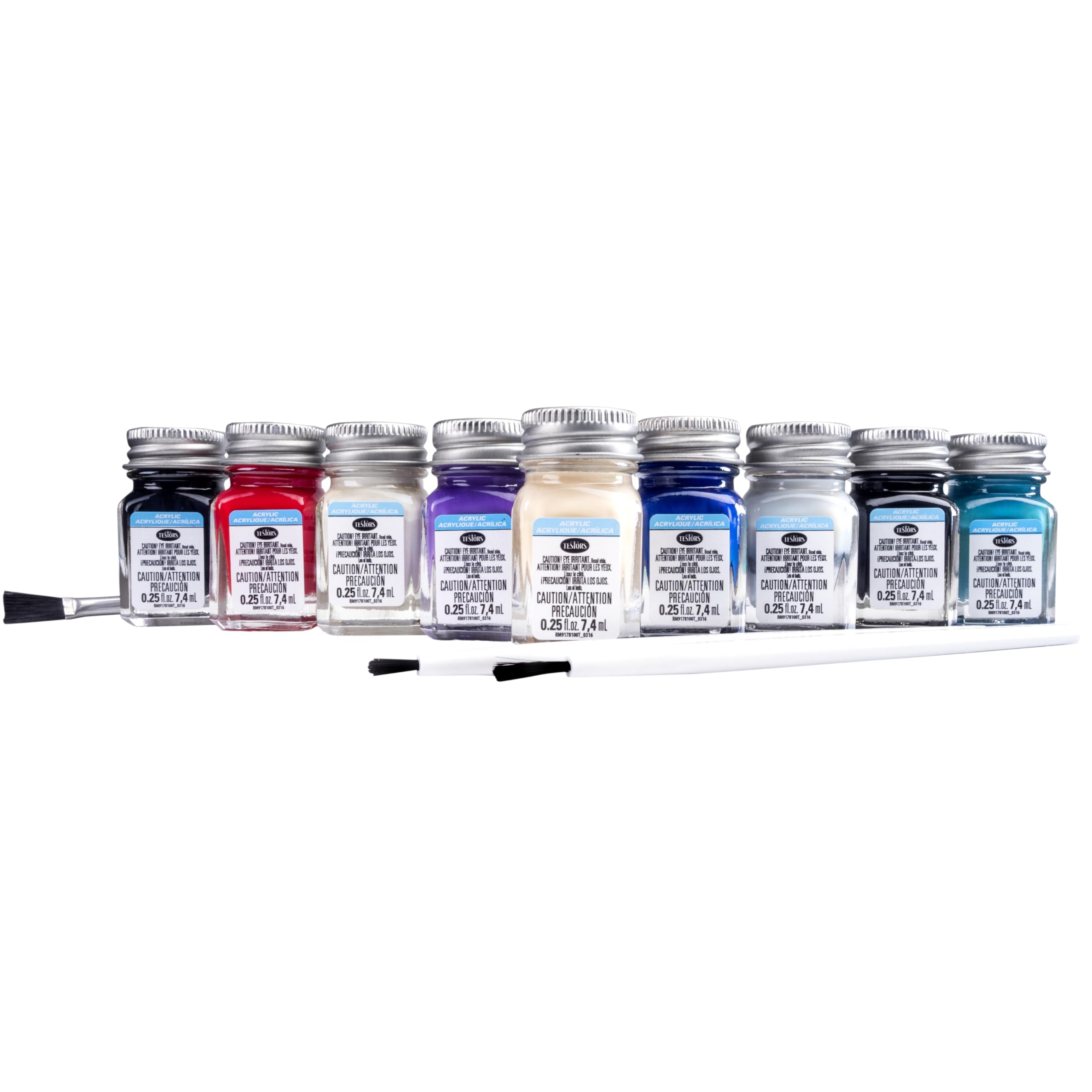 Testors Acrylic Auto Truck Acrylic Paint Sets, White, 0.5 Liters, 281236