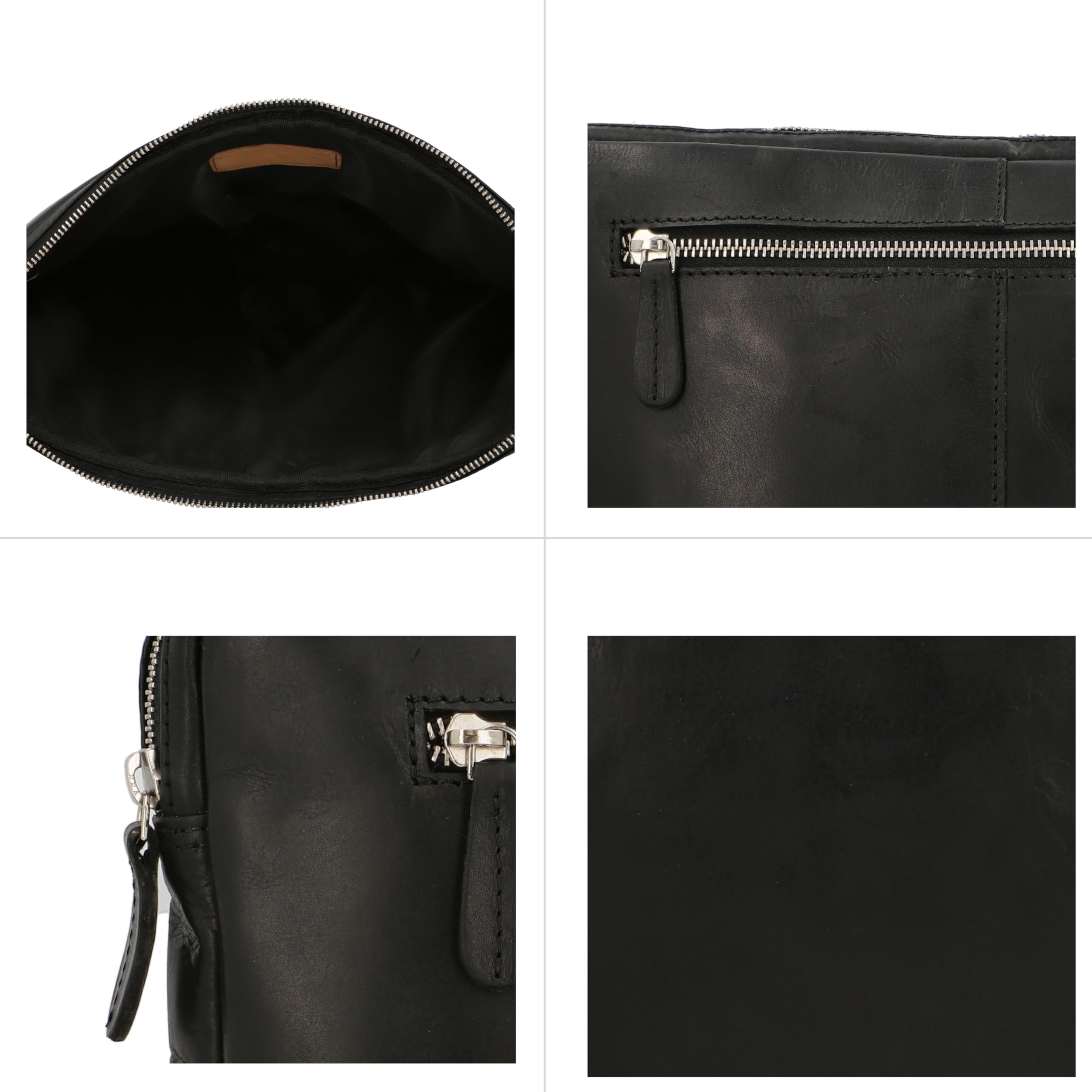 Gusti Torba na laptopa pokrowiec na laptopa unisex skóra Austin skórzana czarna skóra, czarny