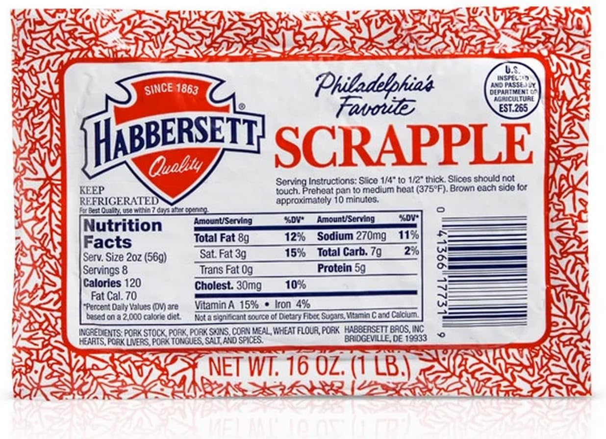 Philadelphia's Favorite Scrapple (4 Pound Package)