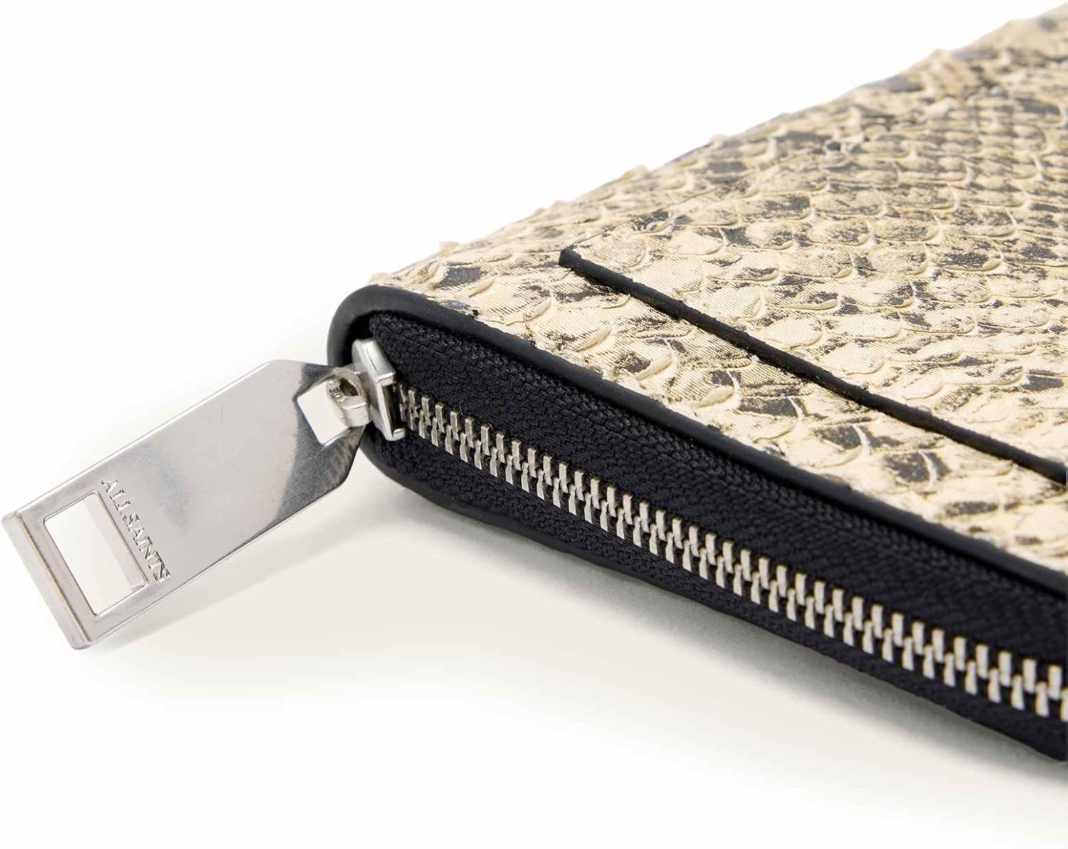 AllSaints Lena Snake Wallet W597XD Desert White One Size