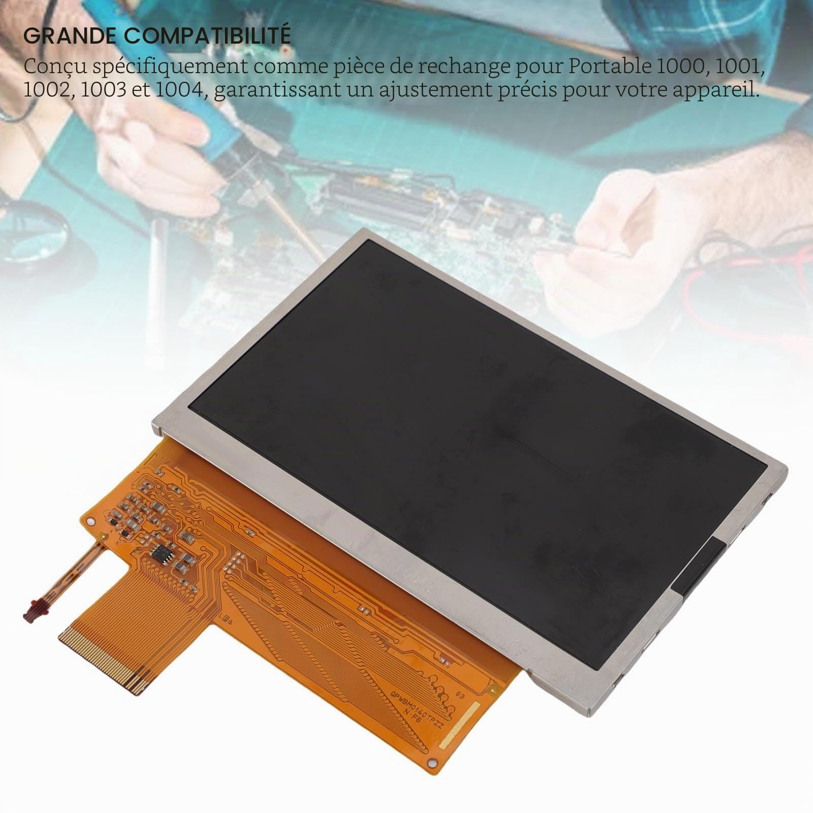 PUSOKEI Écran de Remplacement pour PS Portable 1000 1001 1002 1003 1004, écran LCD Tactile Numériseur de Remplacement pour Pièces de Console de Jeu