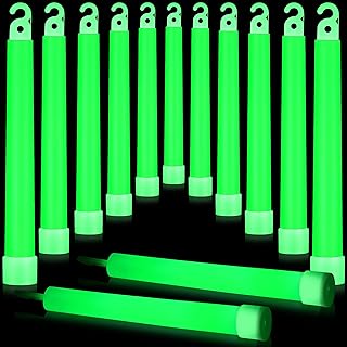 Sotiff 250 Pcs Bright 6 Inch Large Glow Sticks Bulk Emergency Glow in The Dark Sticks with 12 Hour Duration for Camping Hiking Outdoor Parties Activities Survival Storms Blackouts (Green)
