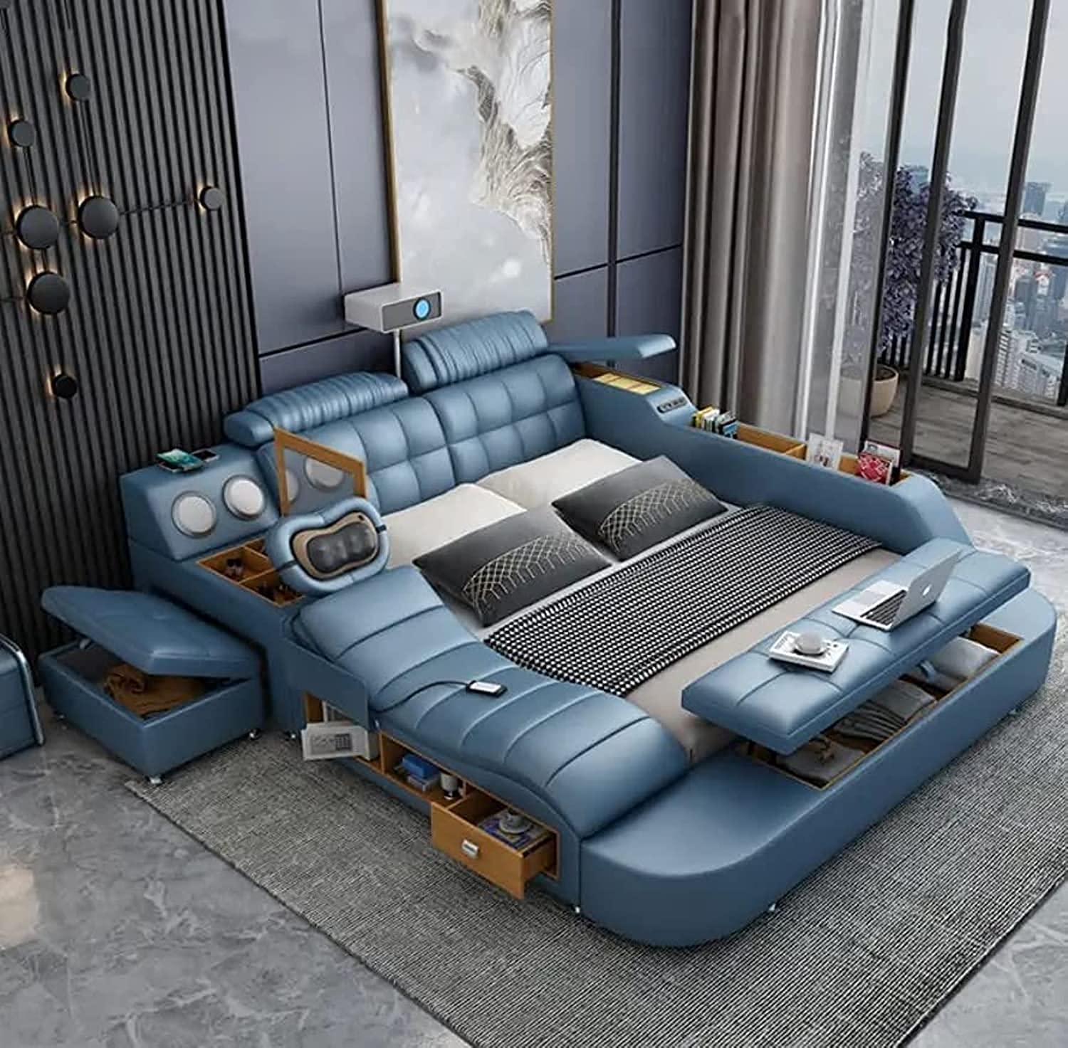 Buy Smart Bed Provided with Projector, Wireless Charging, Bluetooth