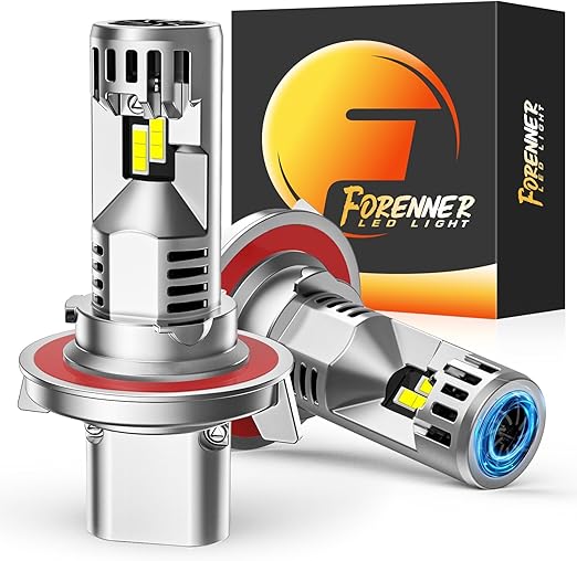 forenner Fahren Upgraded H13 led Bulb, 30000 Lumen 900% Brighter 9008/h13 fog Bulbs,Real 1:1 Size,6500K Cool White Light bulbs,IP68 Waterproof, Plug and Play, Pack of 2