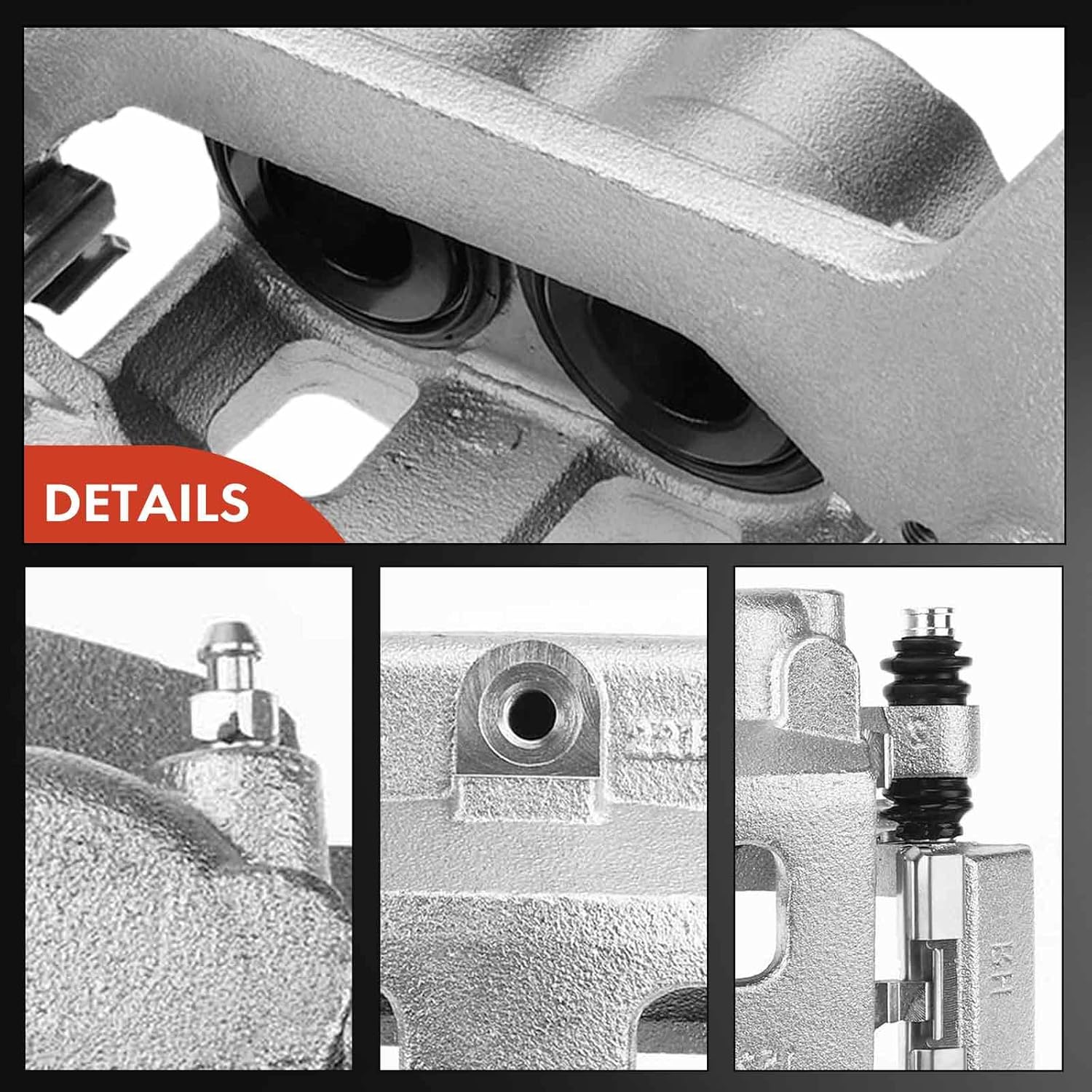 A-Premium Disc Brake Caliper Assembly with Bracket Compatible with Select Dodge Models - Ram 1500 Van 2003, 3.9L/5.2L/5.9L - Front Left Driver Side