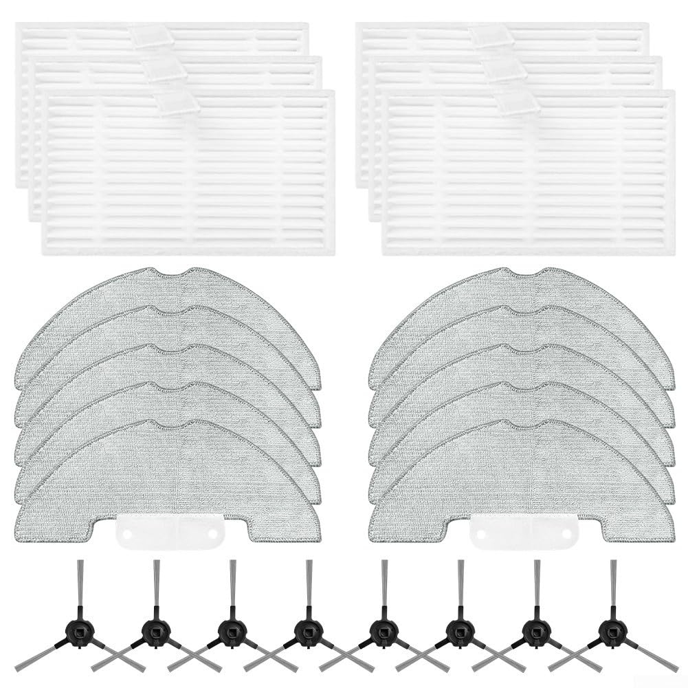 Kit pour aspirateur robot Laresar P10 avec filtres HEPA et chiffons microfibres absorbants