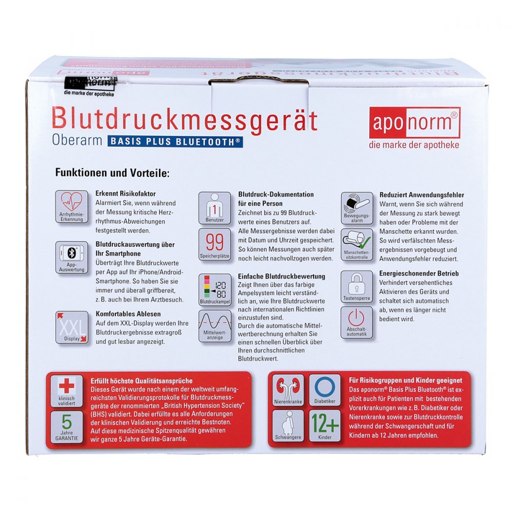 Wepa Apothekenbedarf Gmbh & Co K Aponorm Blutdr Mg Ba Pl Bt Gha , 1 Stück (1Er Pack)