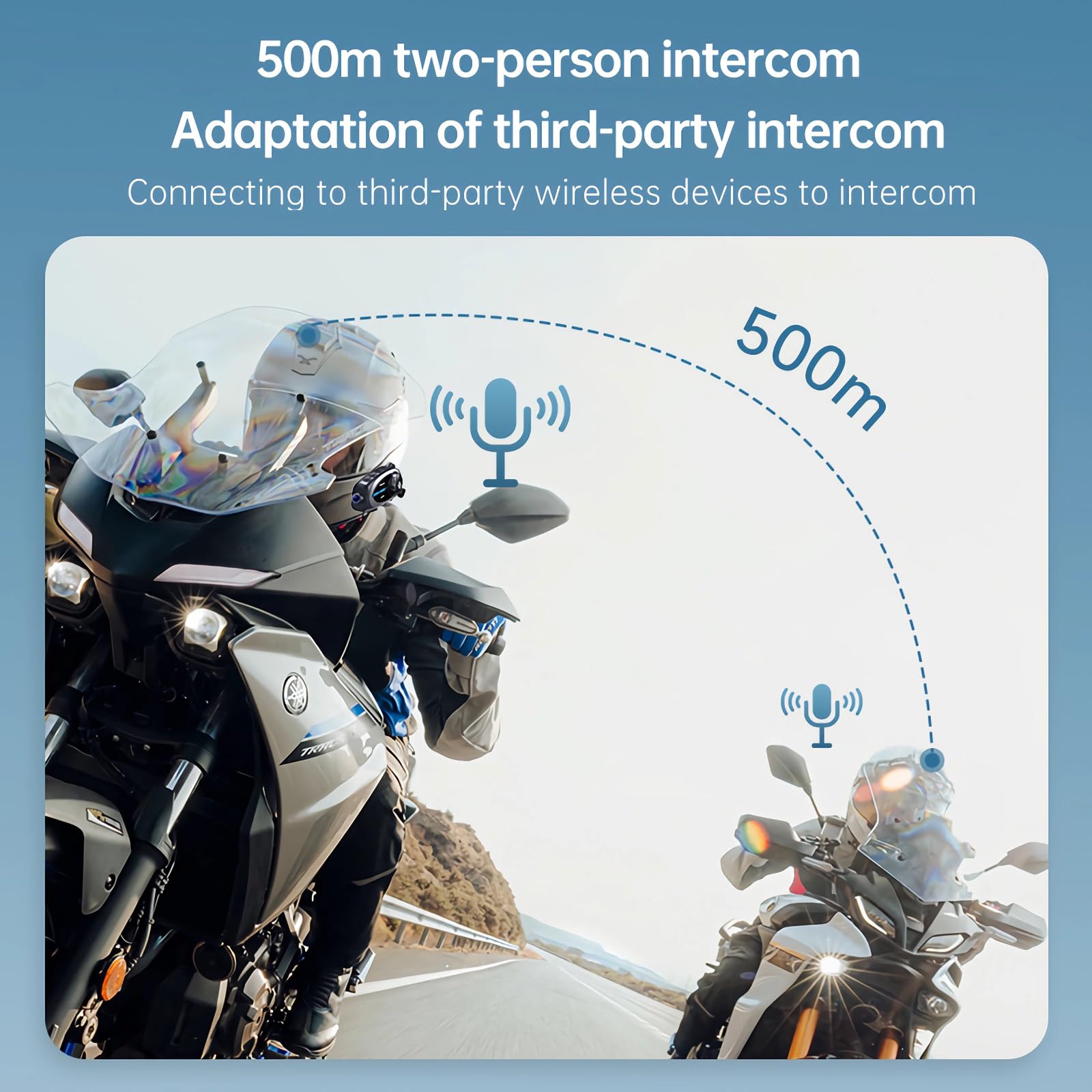 OBEST Motorradhelm Headset mit 1080P Kamera, Motorrad Bluetooth Intercom, wasserdichte Motorrad Dashcam Recorder, Helm Kabellose Kopfhörer HiFi-Stereosound für Reiten Skifahren Reisen