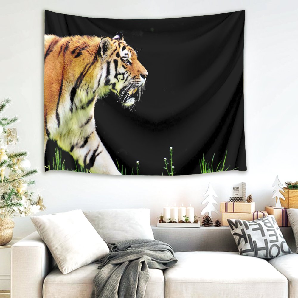 Amazon.co.jp: LB 動物のタペストリー 虎柄 おしゃれ壁掛け 壁飾り