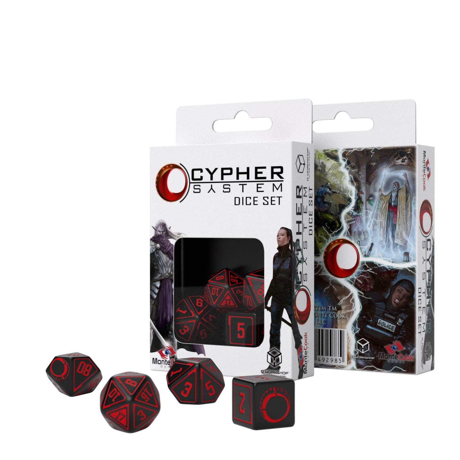 Q-Workshop QWOCYP06 Cypher System Dice Set 4, Spiel