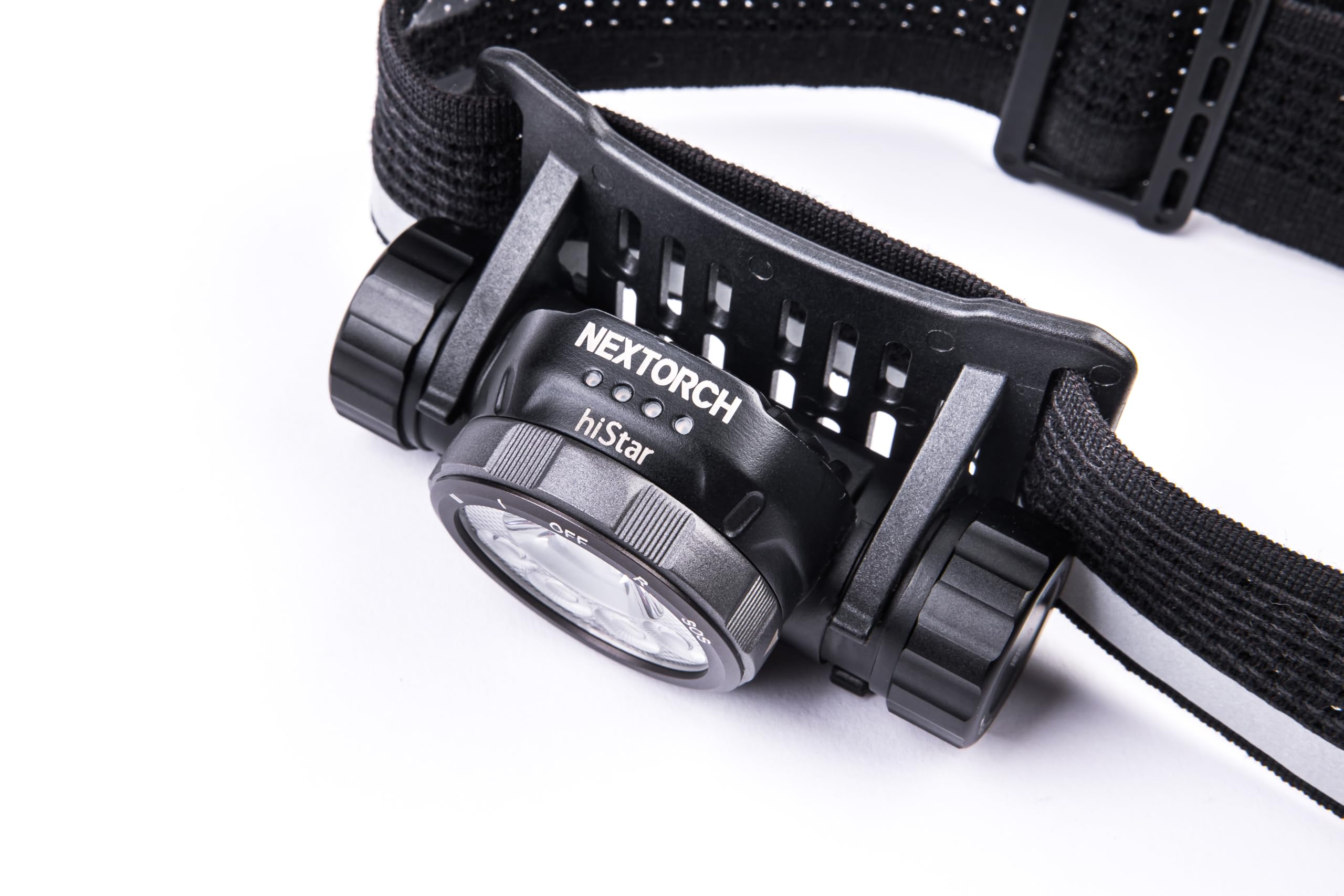 NEXTORCH hiStar - Ultraleichte, wiederaufladbare LED-Stirnlampe mit 2300 Lumen, 256m Leuchtweite und mehreren Lichtquellen