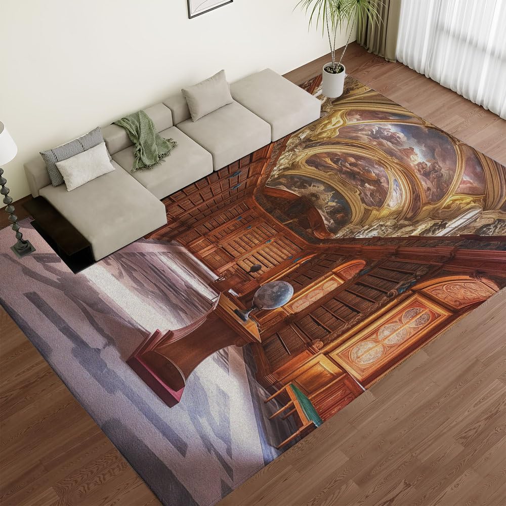 Tapis de couloir vintage pour sublimer l'entrée et le salon marron
