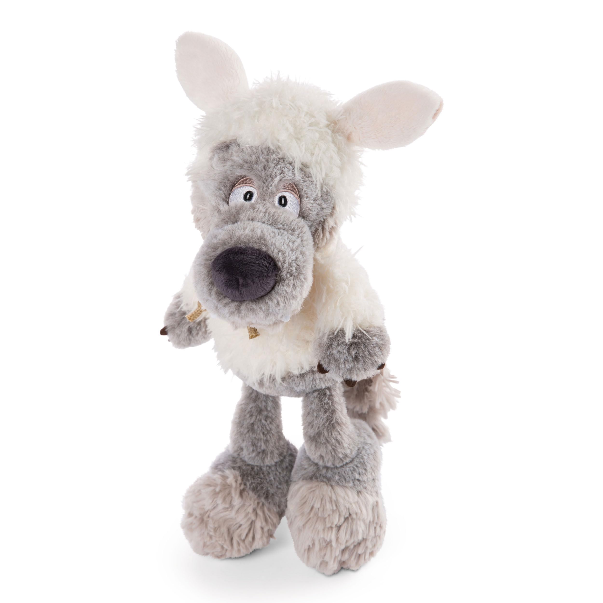 NICI Ulvy 48258 Soft Toy Wolf Sheep Fur 50 cm I Plush Toy