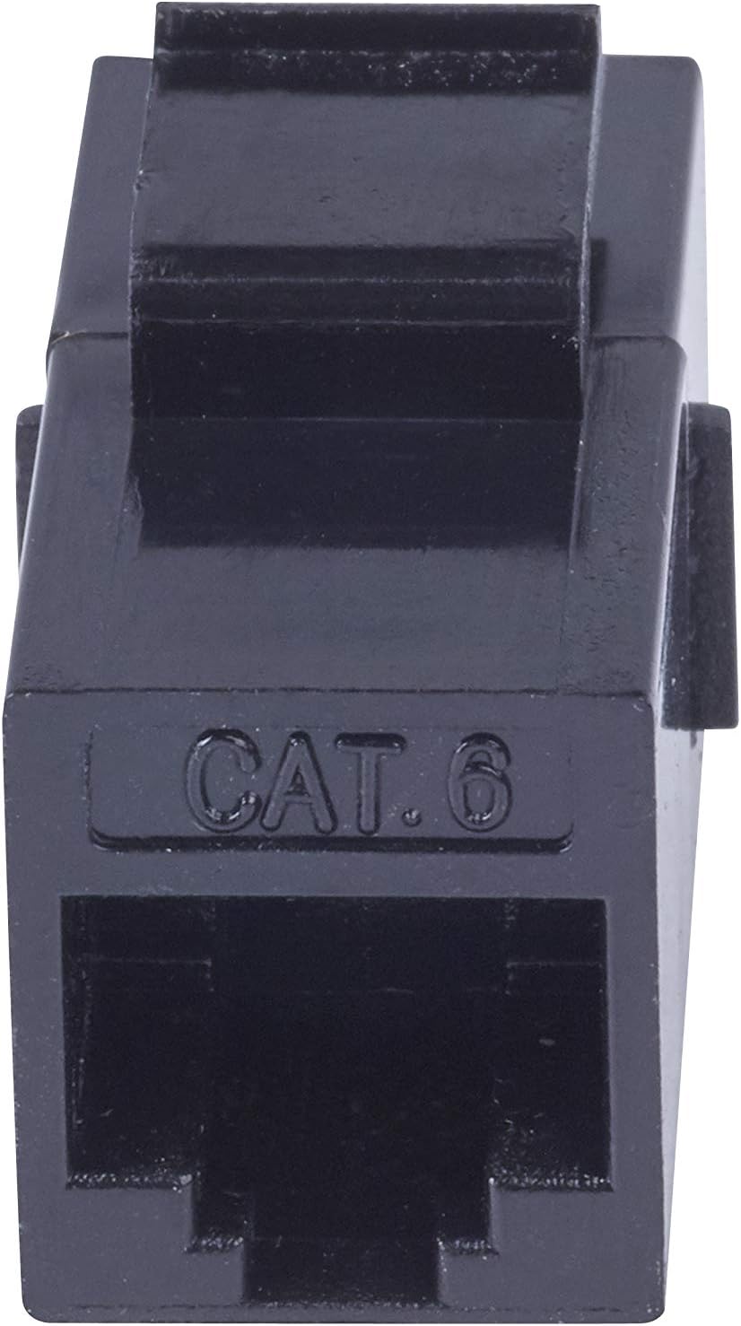 Schneider ElectricSingle CAT 6 Coupling Connector Socket, INS90005, Black