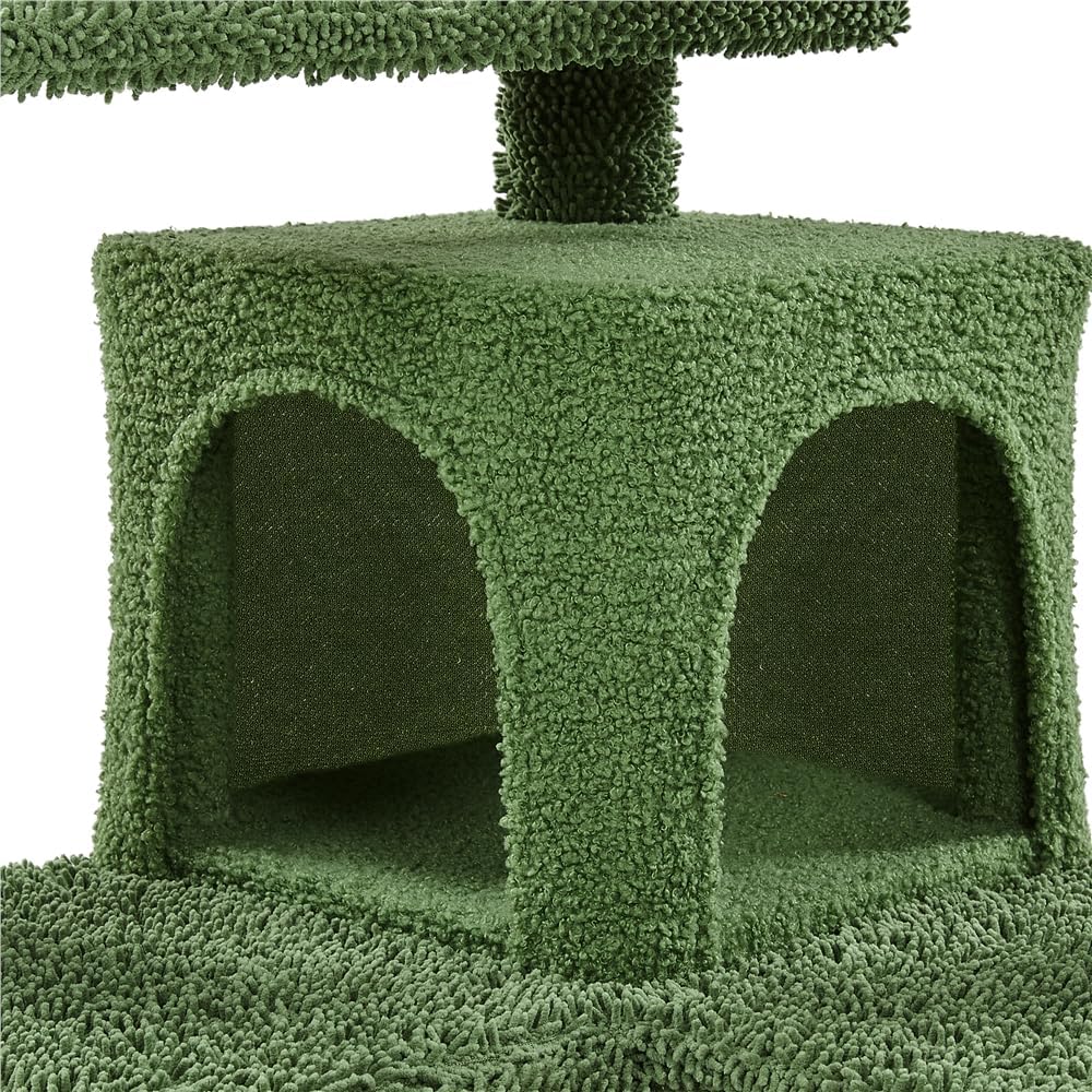 Topeakmart 54.5″ H Cat Tree, Cactus Cat Tower Condo Scratching Posts Indoor Cat Furniture w/Perch, Platform, Ball