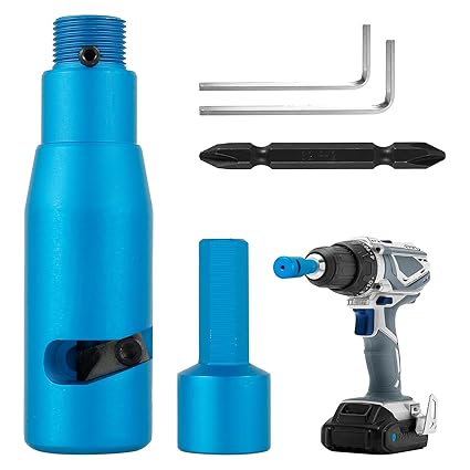 Wire Stripper, Aluminum Alloy Cable Twisting Stripping Tool with 2 Wrench, Power Drill Wire Stripper Cutter Tool,for Wire Stripping, Screwdriver Hand Drill Cable Stripper for Hand Drill