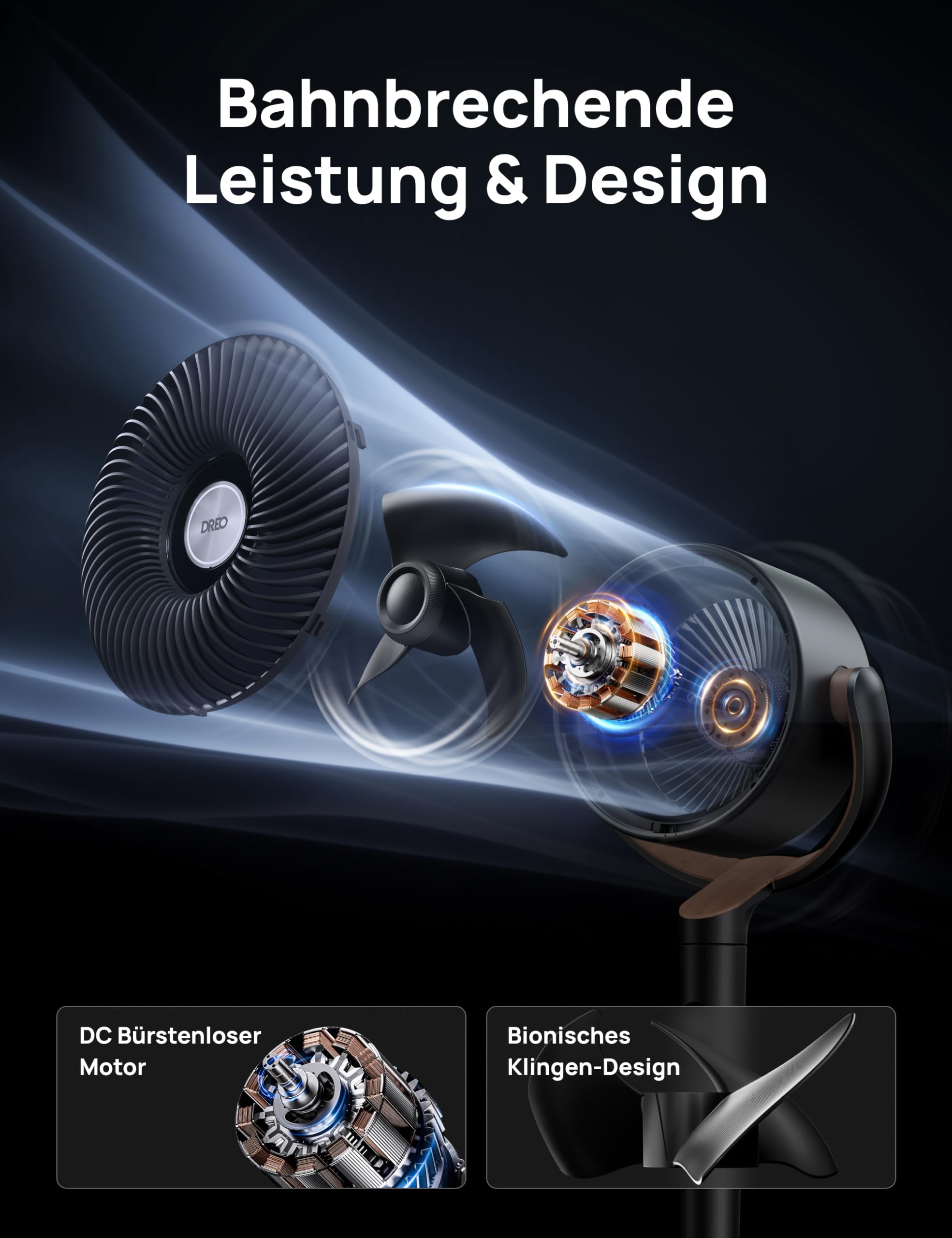 Dreo 23dB leiser Standventilator – Bild 5
