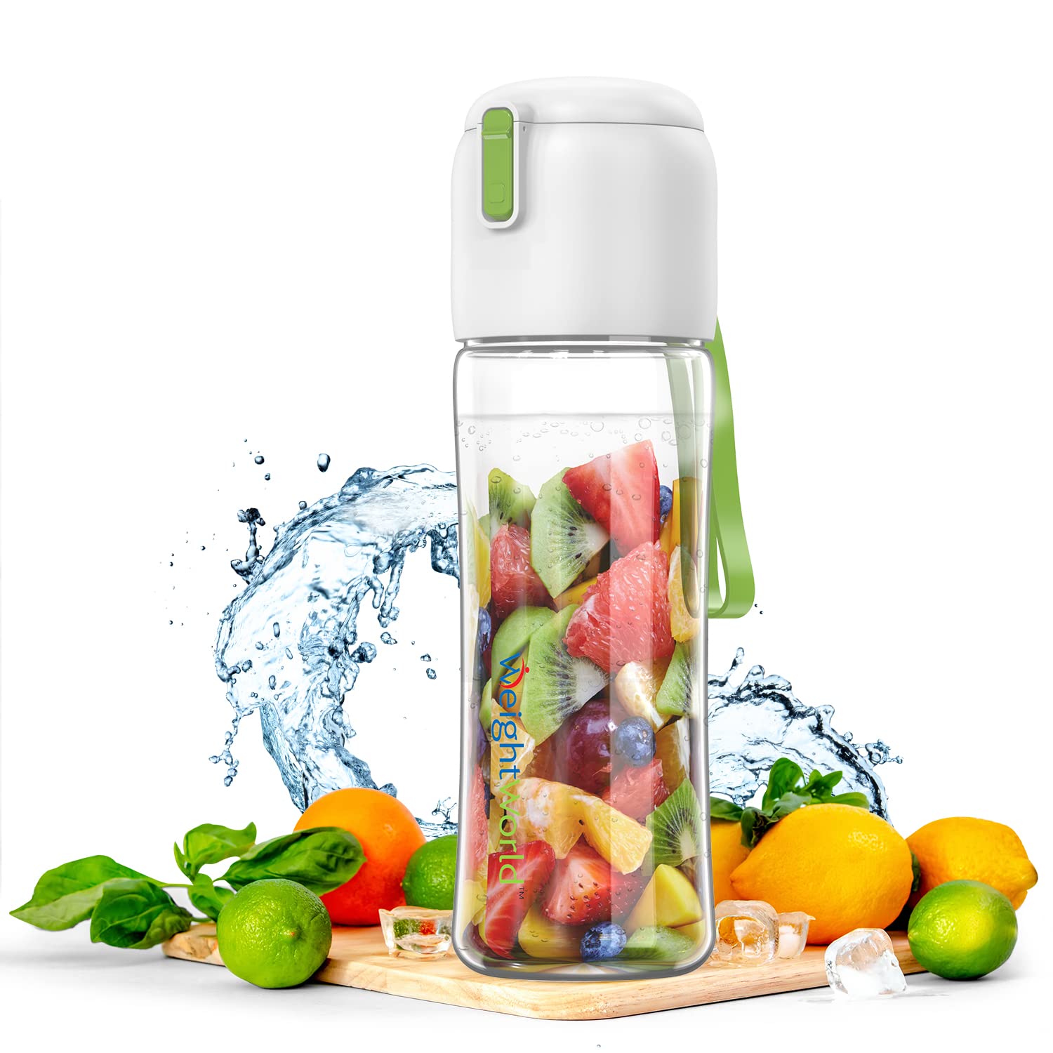 Fruit Infuser Water Bottle 650ml 22oz Nontoxic, BPAfree