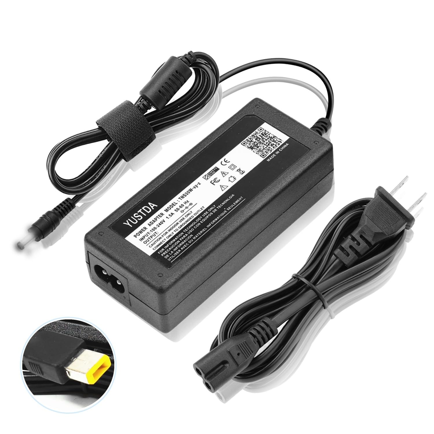 Chargeur Universel Connectland Pour Ordinateur Portable 90W - 9 Embouts Port Usb 1a 125115  480