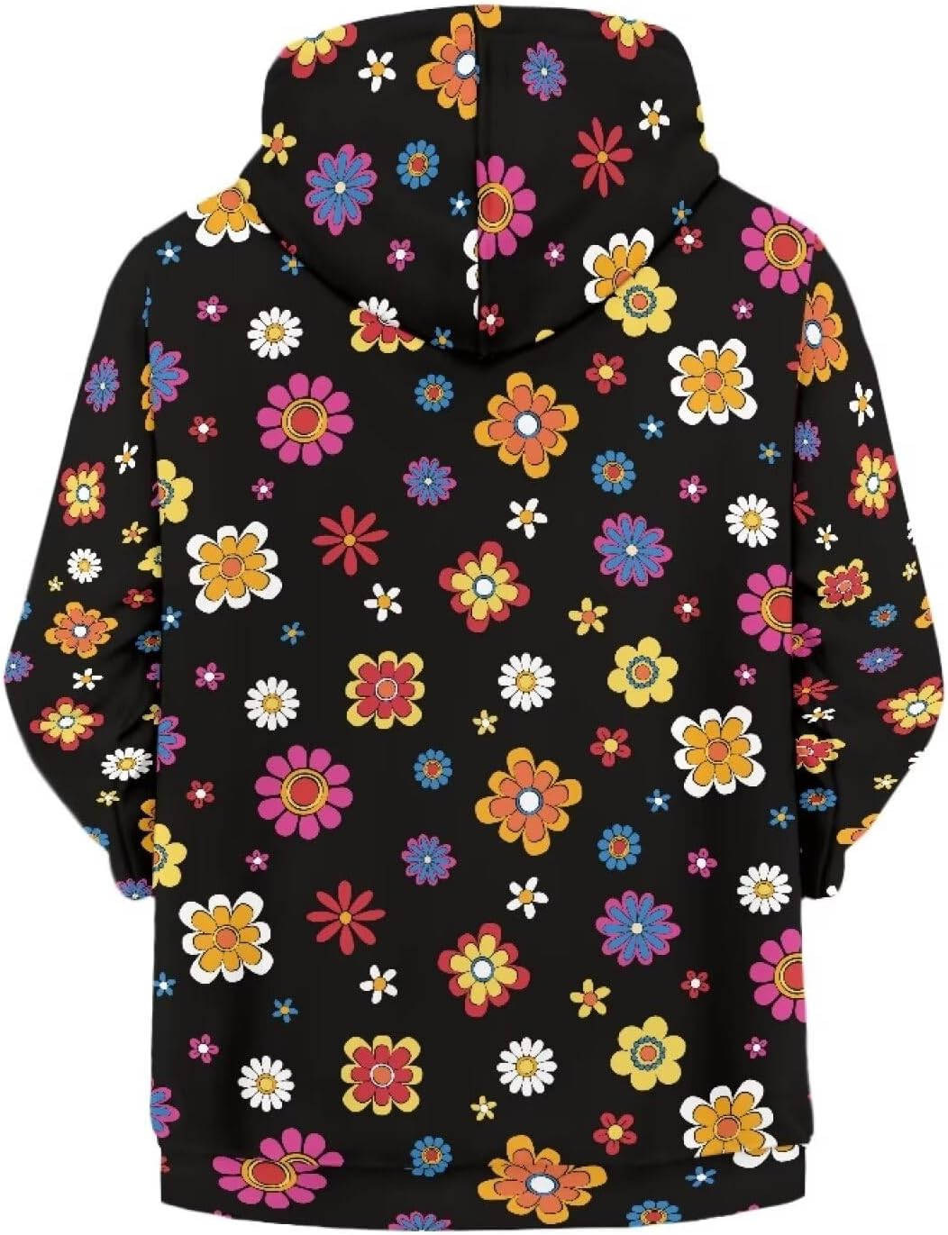 AmzPrint Zip Up For Girls Big Kids Little Kid Zipper Loose Casual Long Sleeve Pullover Hooded Jackets Coats With Pockets