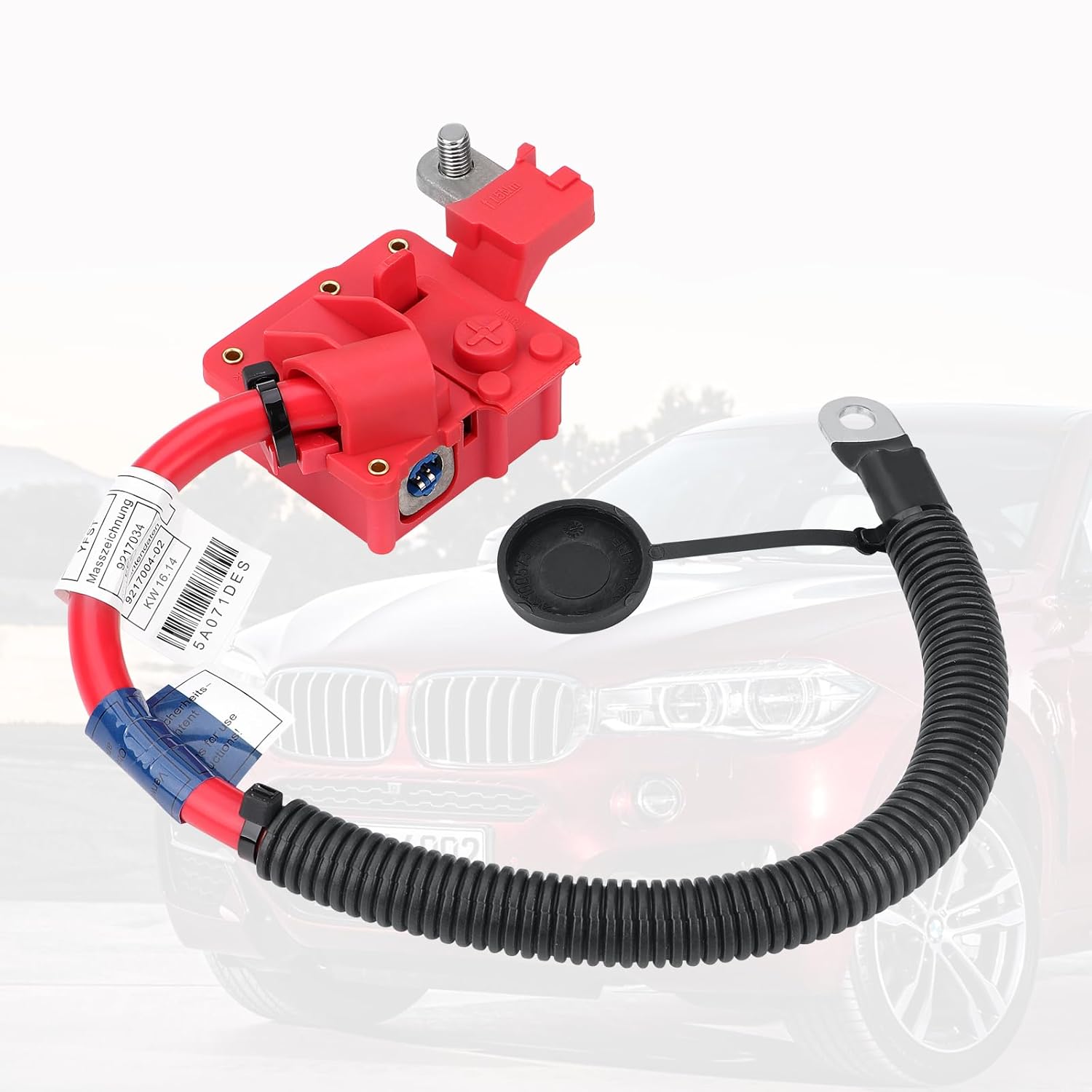 61129217004 Battery Positive Terminal Cable (Plus Pole) Compatible with BMW X5(2010-2013) X6 (2010-2014) OEM Replacement, Consistent Performance to Ensure Vehicle Starts Smoothly