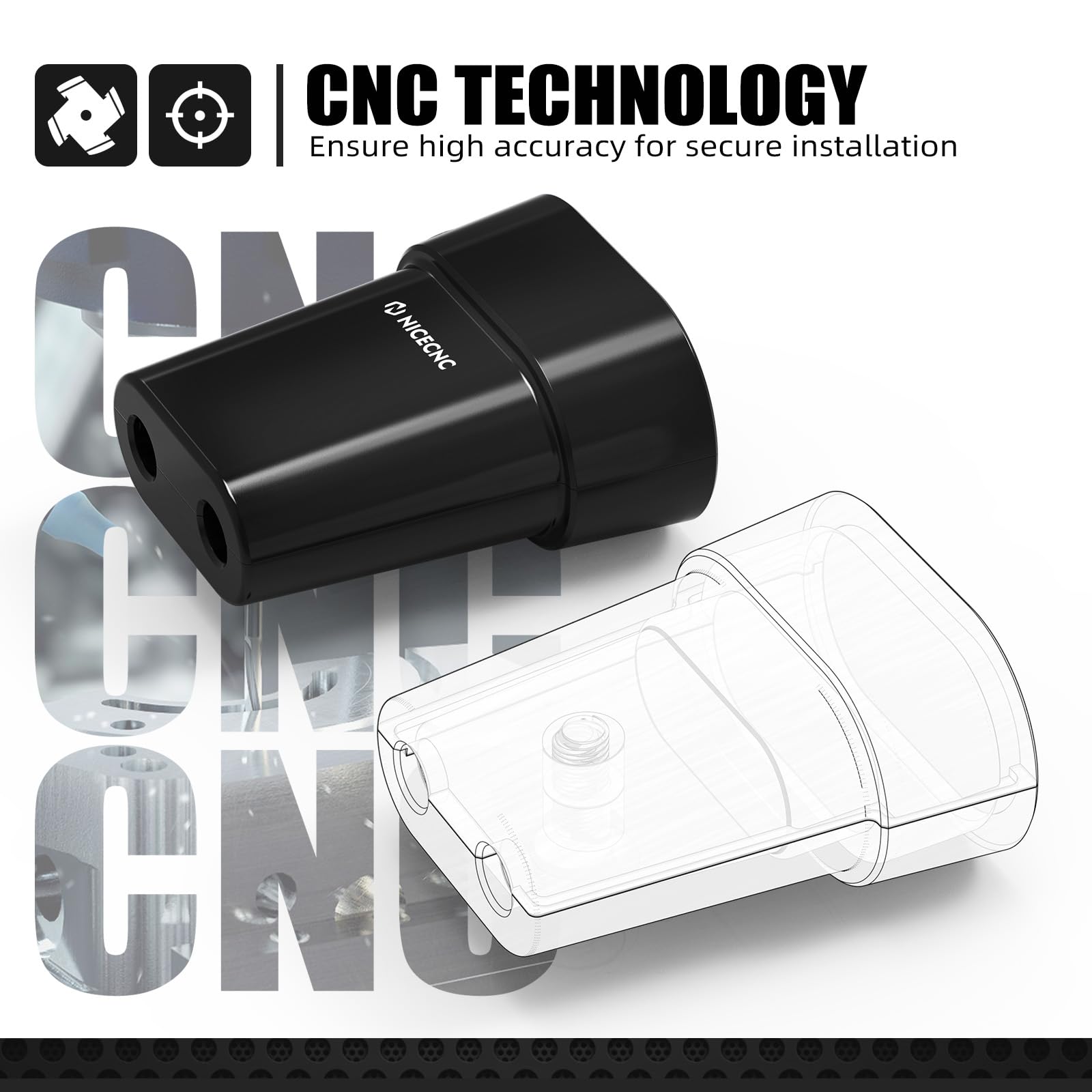 NICECNC Protezione per cavo acceleratore compatibile con KTM 125-450 XC/SX/XCF/SXF 2023-2025, compatibile con Husqvarna ES 350/500 2024-2025, vedi montaggio