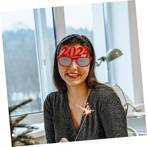 Miniatura 9 de Gafas de Feliz Año Nuevo 2024 Gafas de Nochevieja Divertidos Anteojos Accesorios para Fotos Elegante Año Nuevo Clase de 2024 Suministros de gafas