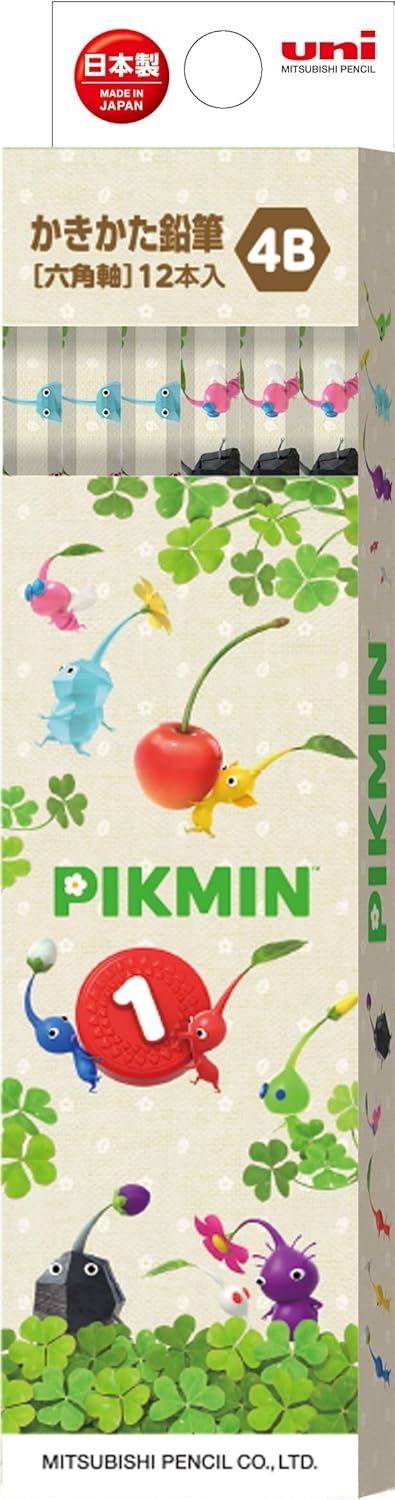 Mitsubishi Pencil Pikmin 4B 1 Dozen Paper Box K56524B