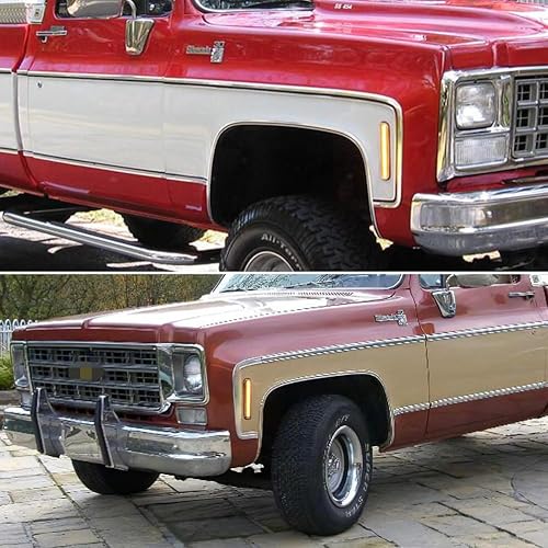 Miniatura 6 de Para 73 74 75 76 77 78 79 80 GMC Chevy Pickup Blazer Suburban Jimmy C10 C20 C30 GMC parachoques delantero intermitente luces de marcador lateral