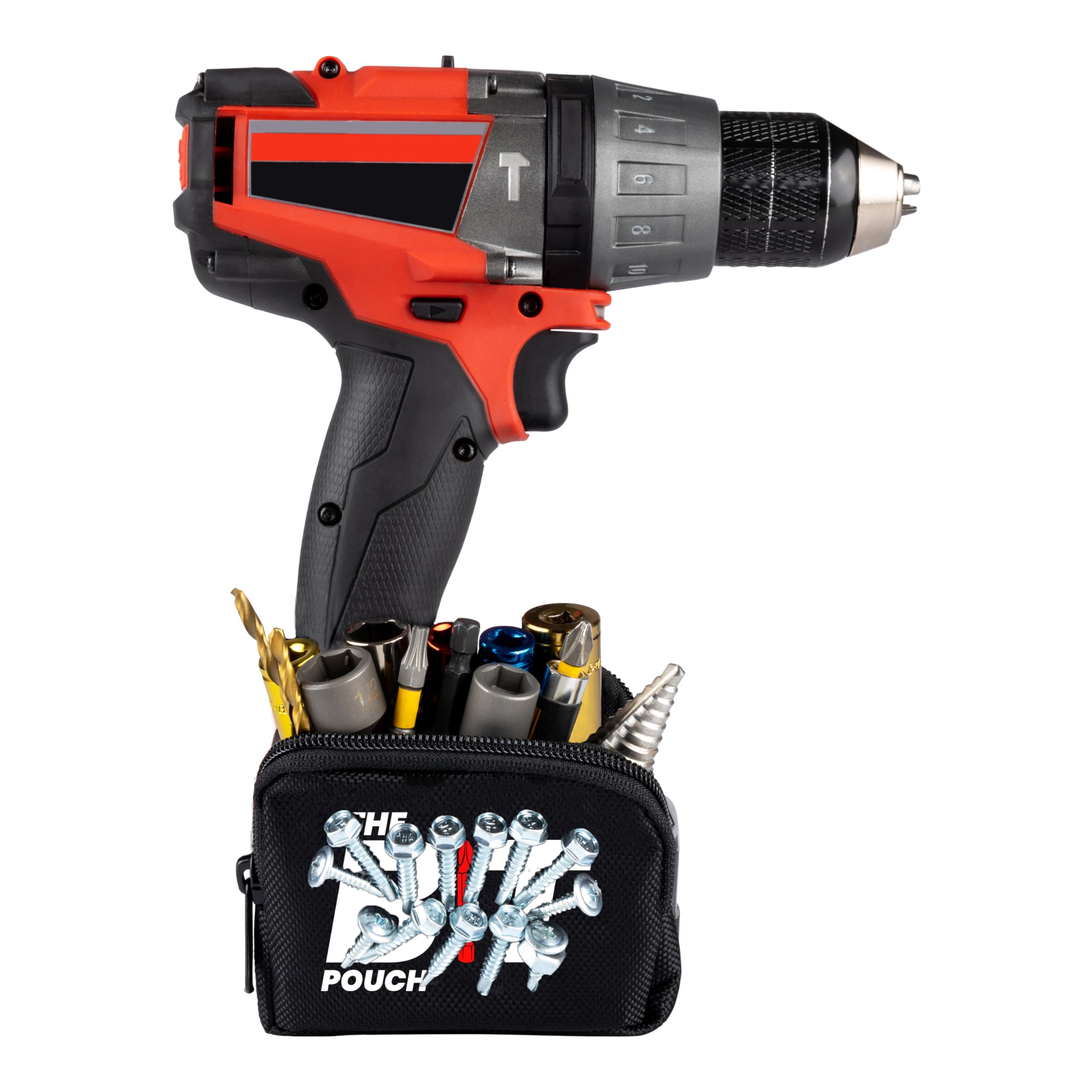 The Bit Pouch (Gen2) - Magnetic Bit Holder for Holding Screws, Bolts, Driver Bits, Drill Bits - Alternative to Magnetic Wristband - Perfect Gadget