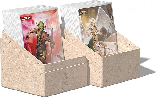 Miniatura 7 de Ultimate Guard RTE Boulder 100+, funda para 100 tarjetas TCG de doble manga, color natural, 97% renovable, fabricada en Alemania, almacenamiento