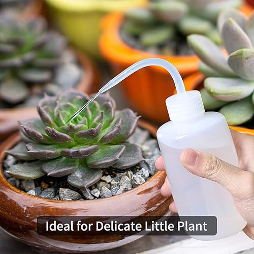 Miniatura 7 de Goowin Regadera para plantas de interior, boquilla larga de 47 onzas con botella de spray de 16 onzas y botella exprimible de 8.5 onzas, verde