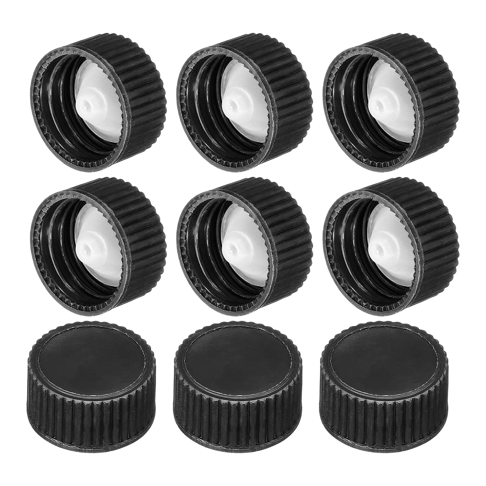 Couvercle en Résine Phénolique PATIKIL 20mm Noir Bouchon À Vis Fileté 144pcs
