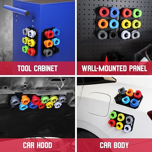 Miniatura 8 de Kit de embudo de aceite de motor de 18 piezas, juego de embudo de aceite automotriz de 1.59 QT1.5L con 12 adaptadores, codo, pantalla de flecha y