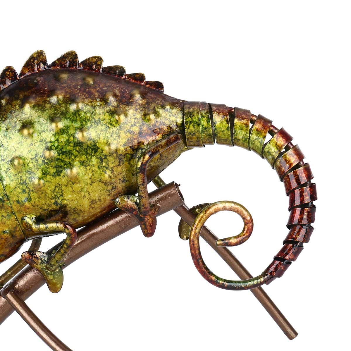 Amazon.co.jp: QUSHI カメレオン彫刻 カメレオン彫刻鉄の動物の家具