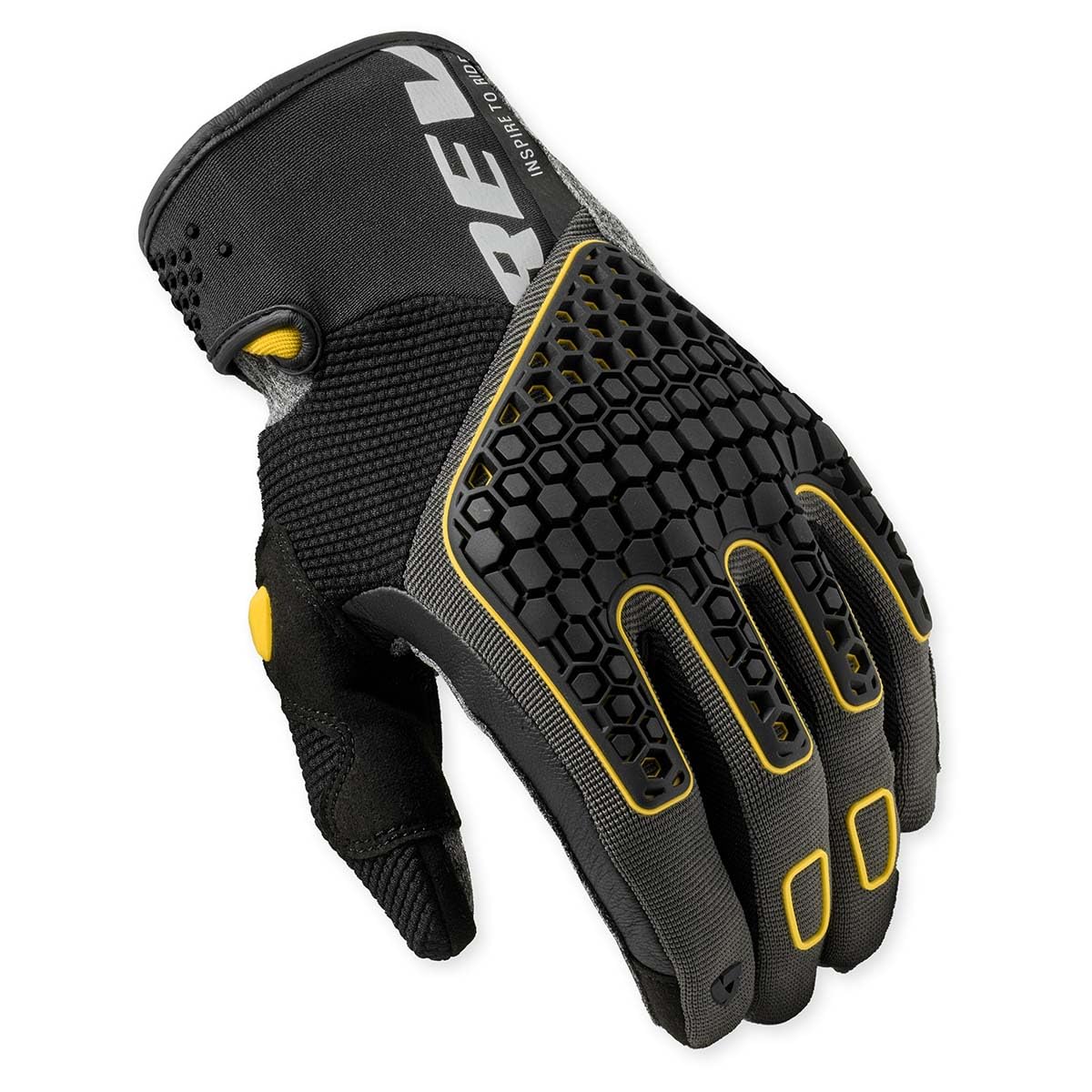 REV'IT! Revit Mangrove 2 Gants de moto, gris/rouge, S