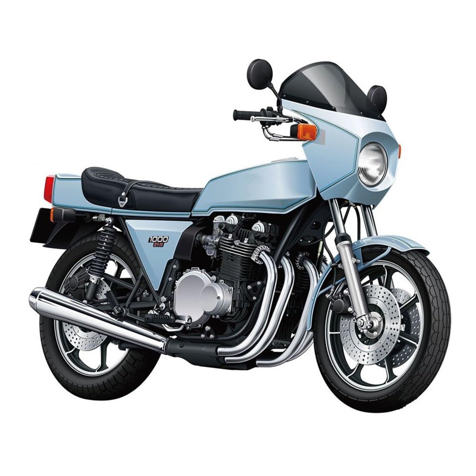 SEYXF Motorbike Toy 1:12 for Kawasaki KZT00D Z1-R Gifts Motorcycle Assembly Diecast Model Toys