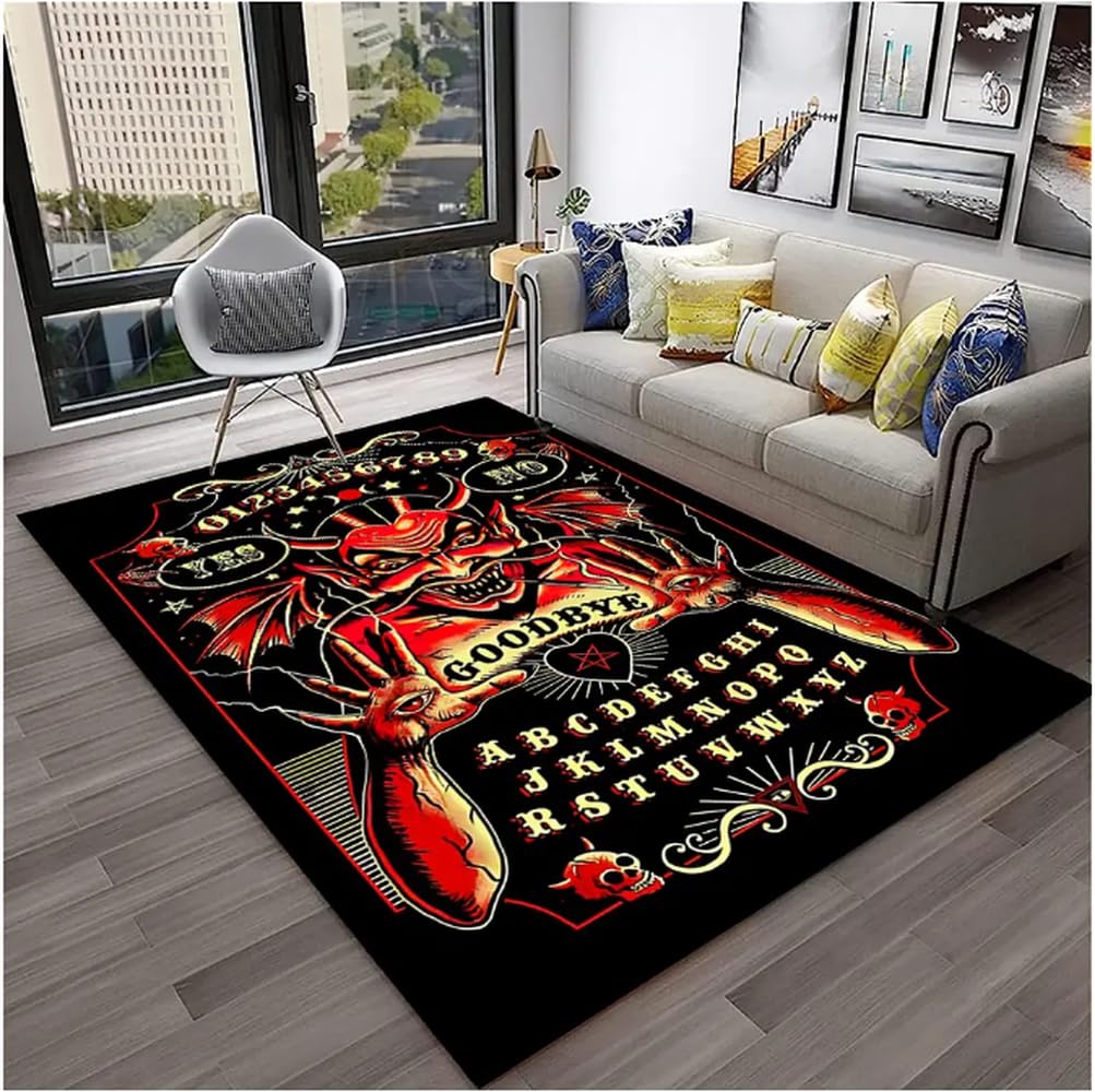 Tapis gothique ouija tarot sorcellerie pour maison 60x90