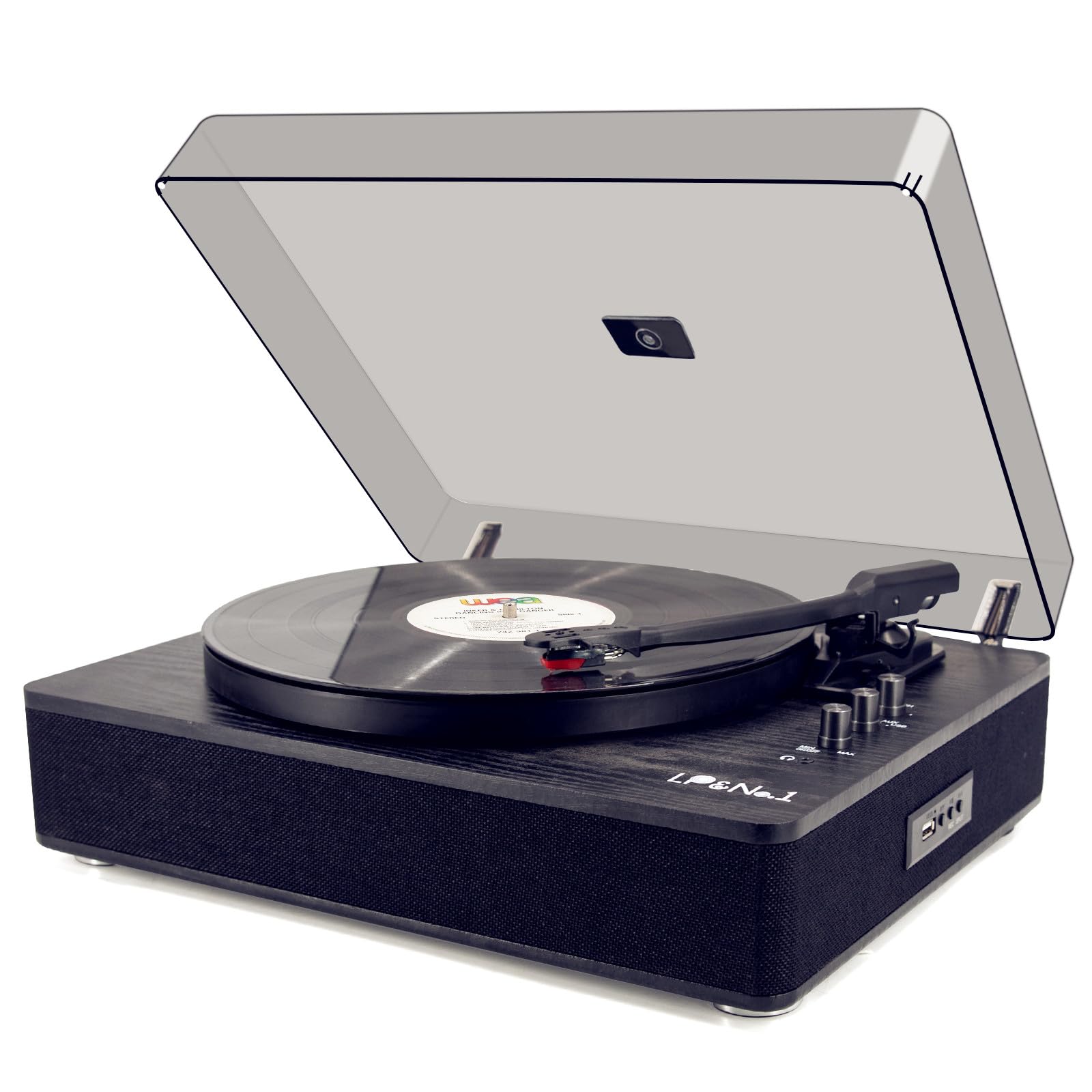 未開新品LP MichaelViner'sIncredibleBongoRock LP&No.1 Vinyl Record Player BT Vintage 3-Speed Turntables