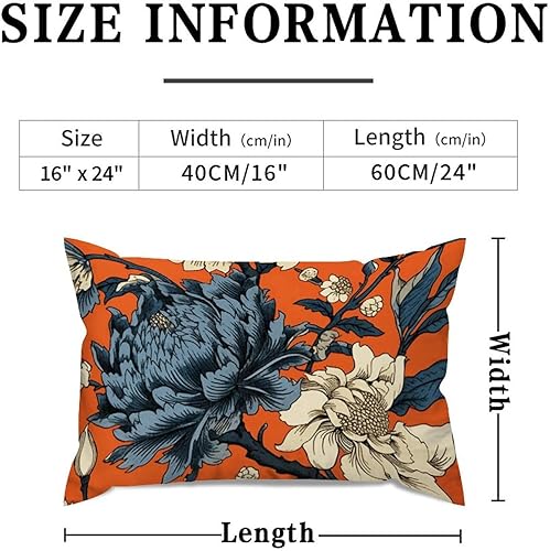 Vista 560 de ArogGeld Chinoiserie - Fundas de almohada escénicas asiáticas, estilo asiático, funda de almohada azul y verde Kelly, funda de cojín para decoración