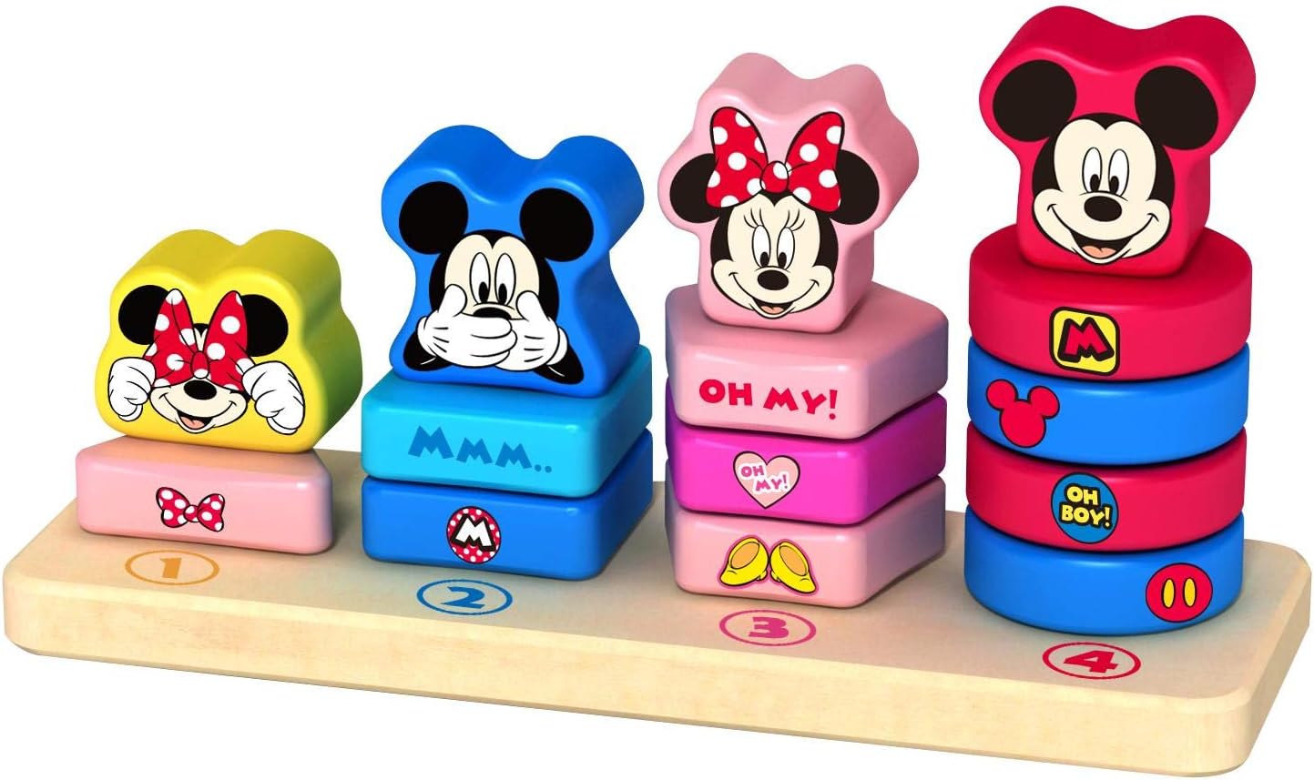 Be ImexTY010 15 Pieces MDFPly Wooden Stacker Toy Set, 23 x 6 x 12.3 mm, Multi-color
