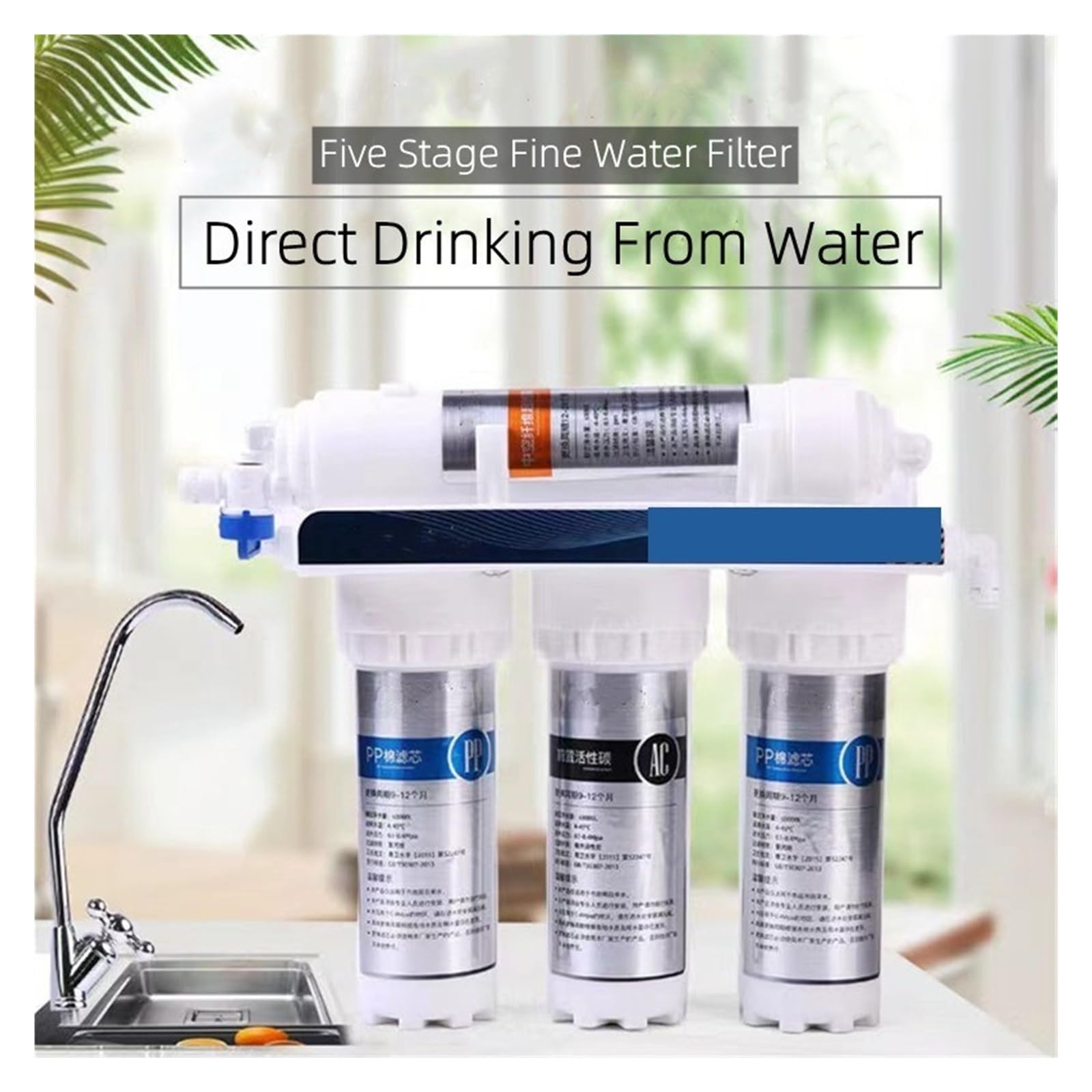 System filtracji wody pod zlewem Kuchnia domowa pod ultrafiltracją zlewu, oczyszczacz wody o dużym przepływie z systemem oczyszczania wody pitnej z kranu(Water Purifier)